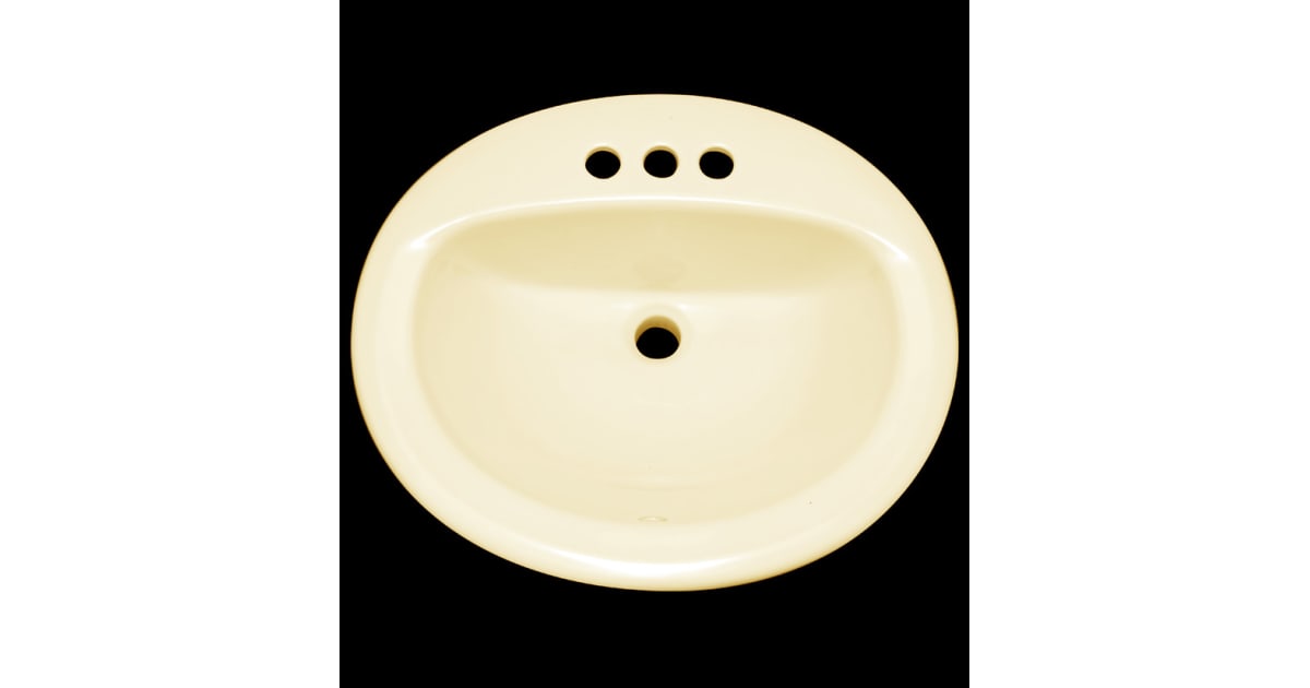 proflo pf1916wh self-rimming oval bathroom sink