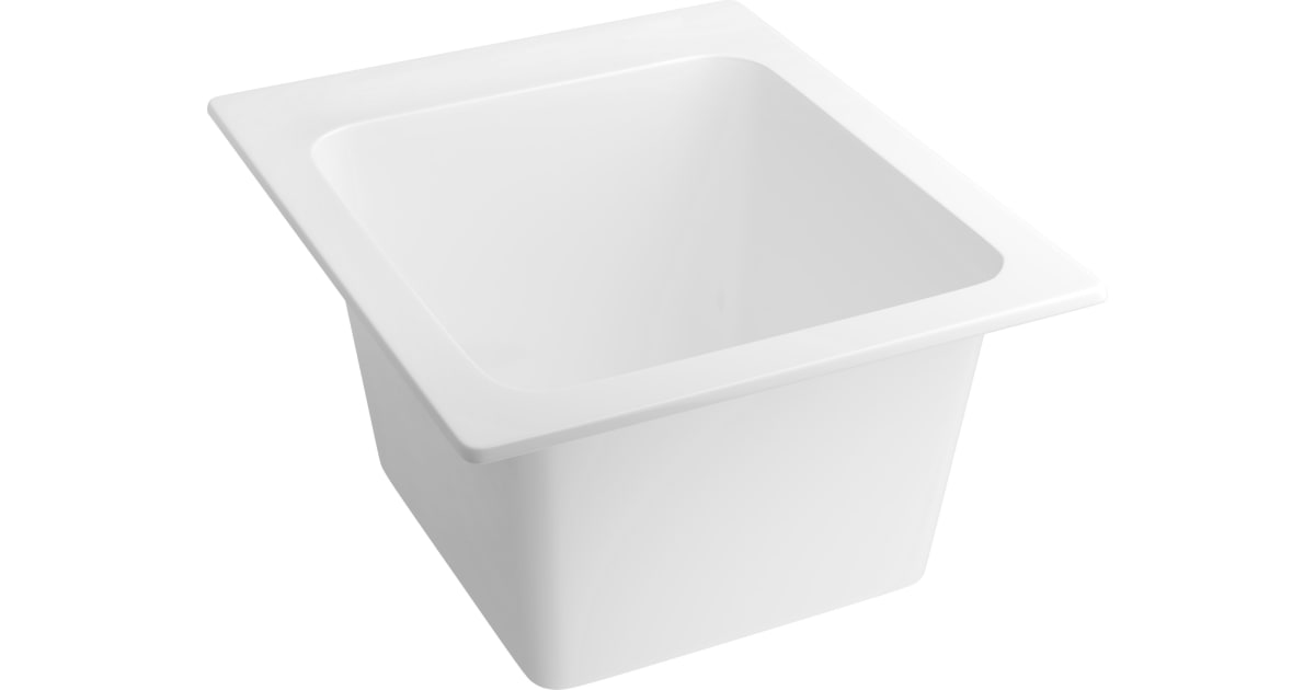 PROFLO PFLT1720D 20" Drop In Single Basin SMC Laundry Sink