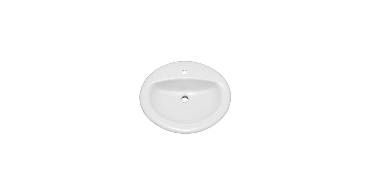 PROFLO PF20171WH Rockaway 201/2" Oval Vitreous