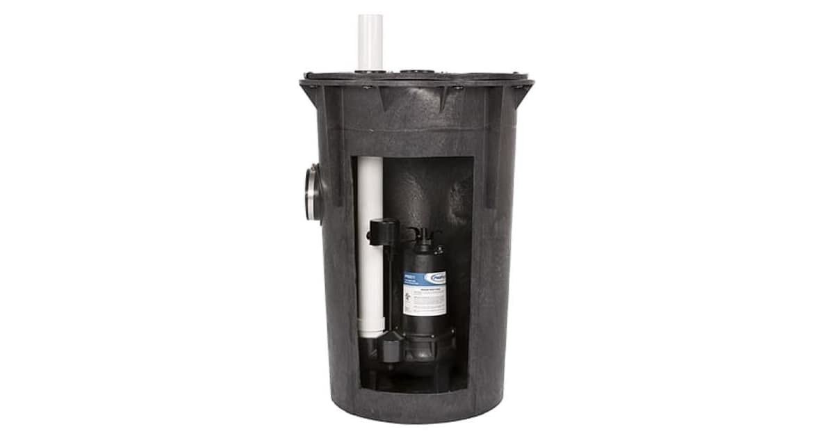 PROFLO PF93020 1/2 HP Cast Iron Sewage Pump System (2