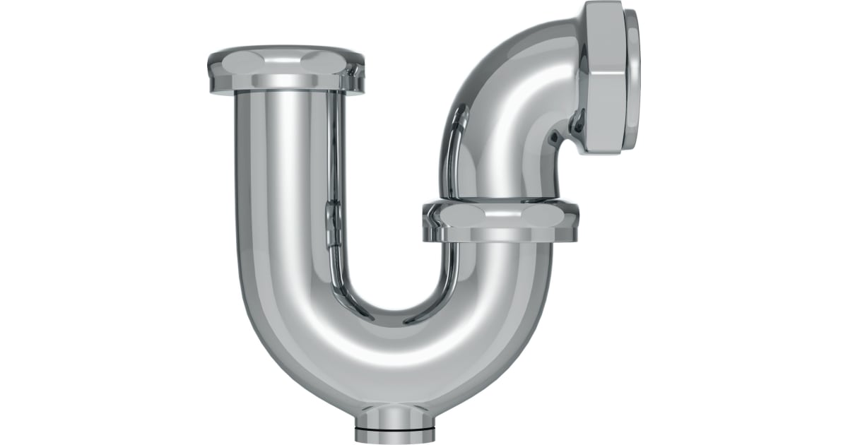 PROFLO PFPTB500 41/4" Cast brass Sink Trap with Cleanout