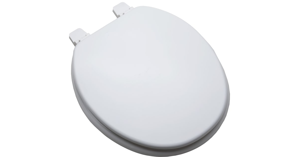 PROFLO PFTSWE1001WH Round ClosedFront Toilet Seat and Lid