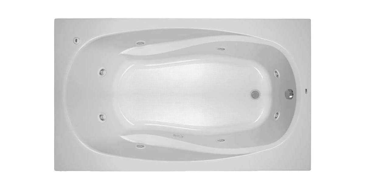 PROFLO PFWPLUSA7242BS Lansford 72" x 42" Whirlpool Bathtub