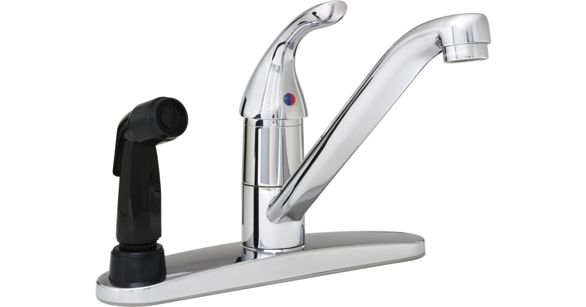 Proflo PROFLO PFXC3121CP Heathcote 1.5 GPM Widespread Kitchen Faucet ...