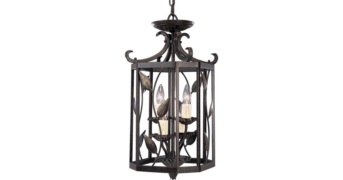 Progress Lighting P3696-77 Eden Four-Light Foyer Pendant with Metal ...