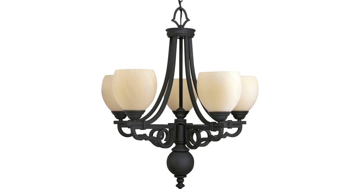 Progress Lighting P4572-80 Thomasville 5 Light Up Lighting Chandelier ...