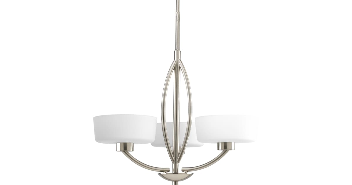 Progress Lighting P4537-09 Calven Three-Light Single-Tier Chandelier ...