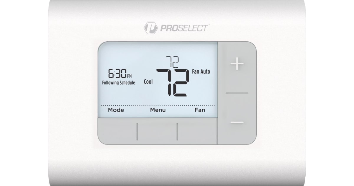 ProSelect PSTSP11AWH PSTSP Programmable Digital Controls Thermostat for