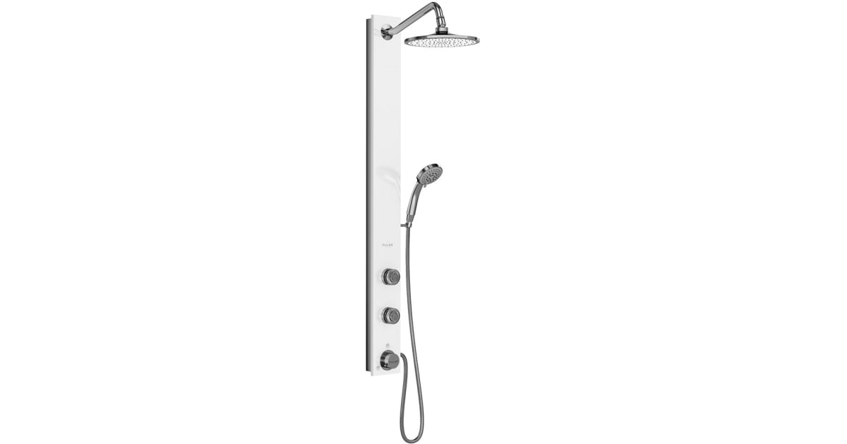Pulse 1021W Aloha Shower Panel with 2.5 GPM Rain Shower,
