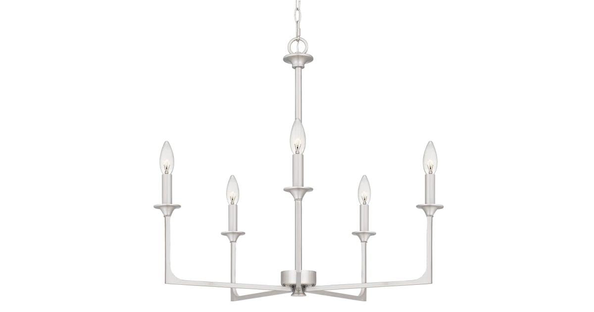 Quoizel PRC5026BN Prescott 5 Light 26" Wide Taper Candle