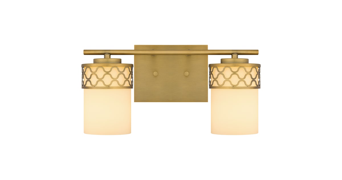 Quoizel TEN8615AB Tenley 2 Light 15" Wide Bathroom Vanity Light with ...