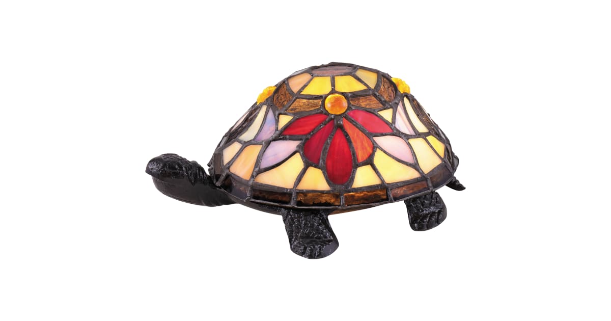 Quoizel 3.5-in Turtle Tiffany-Style Light Quoizel 3.5-in Turtle Tiffany-Style Light