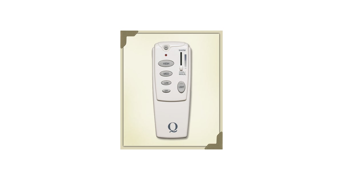 Quorum International 8-1401 Functional Single Fan Remote Control ...
