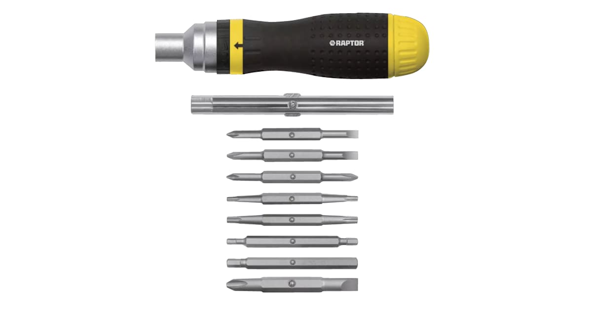 Tri Raptor Tool Raptor Tools RAP16013 19 in 1 Ratchet Screwdriver with Star Tip ...