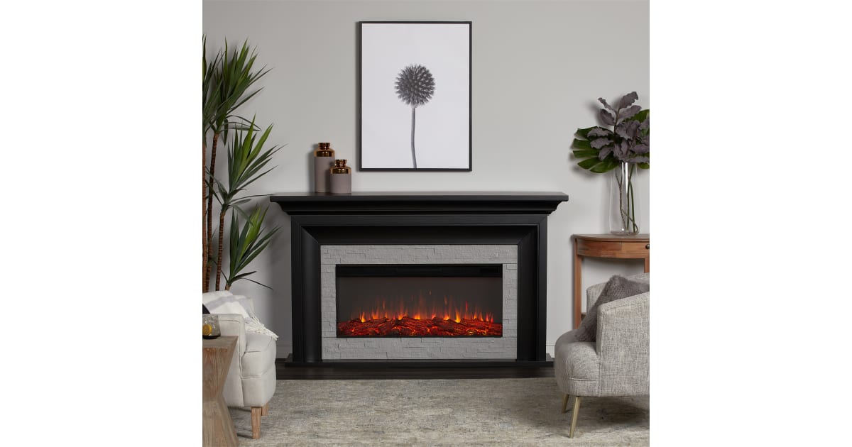 Real Flame 4830EBLK Sonia 69" Wide 5,100 BTU Landscape