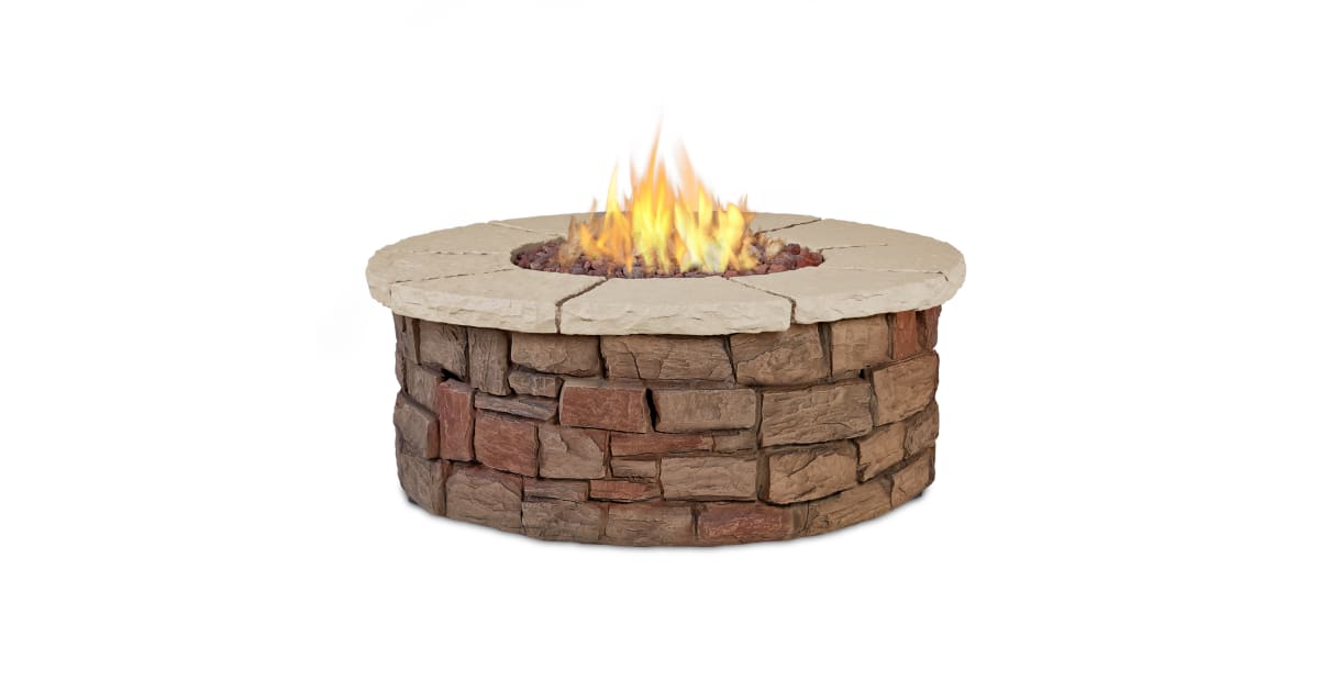 Real Flame C11810lp Sedona 43 Inch, Round Propane Fire Pit Table
