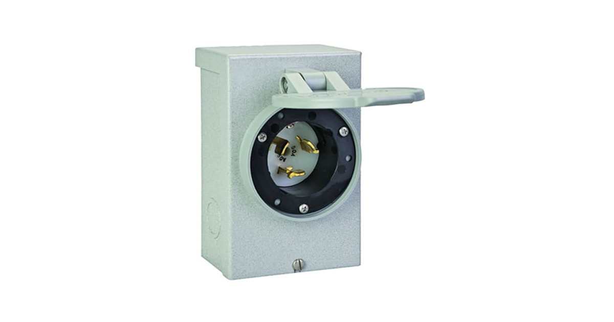 Reliance Controls PB50 50Amp Power Inlet Box with FlipLid Ferguson