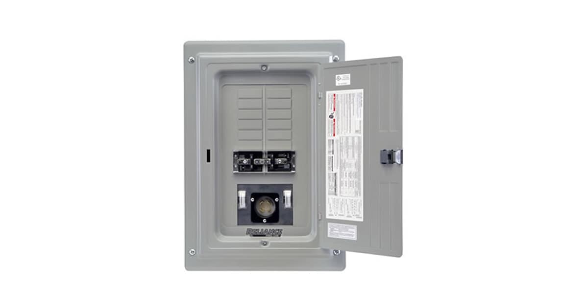 Reliance Control Center Reliance Controls TRC1003A 100-Amp (120 / 240V) Single-Phase Indoor ...