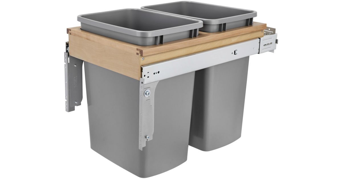 Bottom Mount Waste System - Double 35 QT