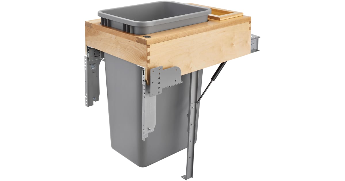 Rev-A-Shelf 4WCTM-RM-1850DM-1 Wood Classics 15-19/50" Top Mount Pull ...