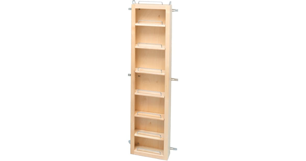Rev-A-Shelf Small Adjustable 3-Shelf Cabinet Door Mount Spice Rack 4asr 15