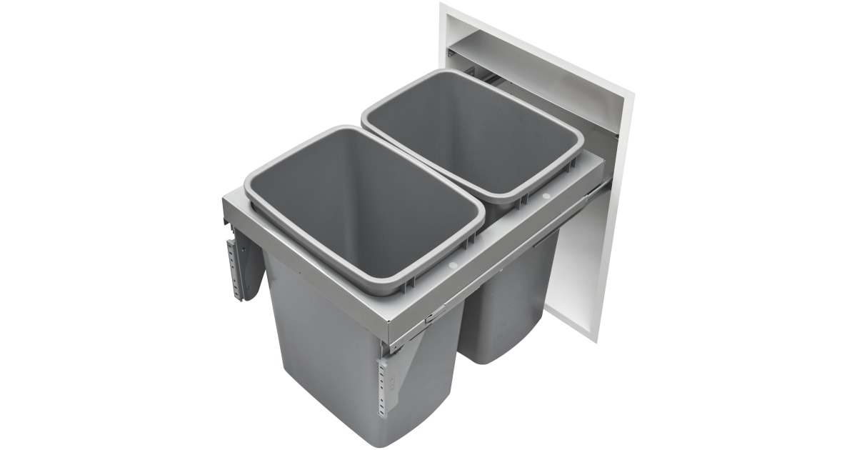 Rev-A-Shelf 53TM-1835GSCDM2-FL Modern 16-1/4"W Steel Top Mount Pull Out ...