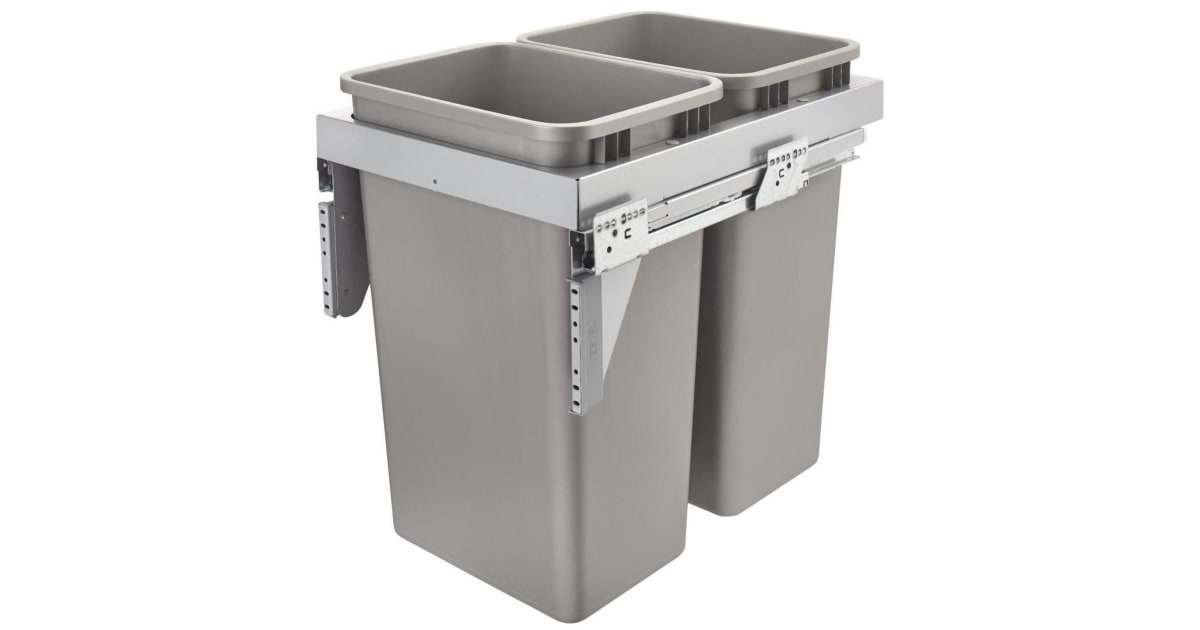 Rev-A-Shelf 53TM-1850GSCDM2-FL Modern 16-1/4"W Steel Top Mount Pull Out ...