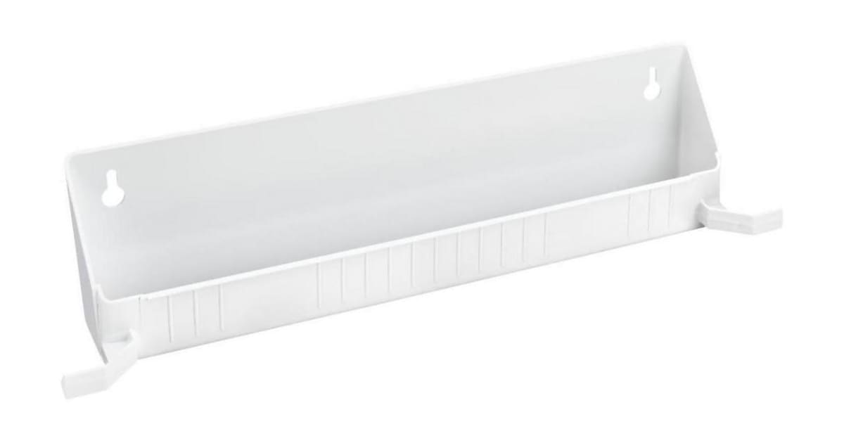 Rev-A-Shelf 11 in. White Polymer LD Tip-Out Accessory Tray