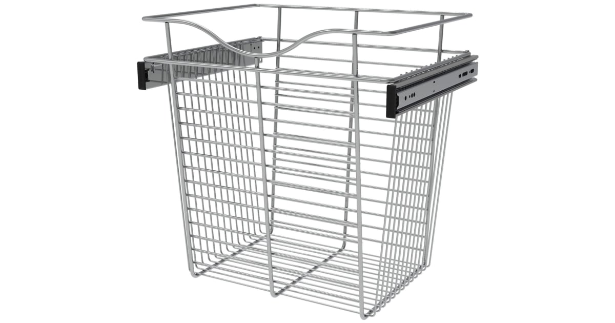 Rev-A-Shelf 30 in Closet Pullout Basket CB-301407-1-Chrome