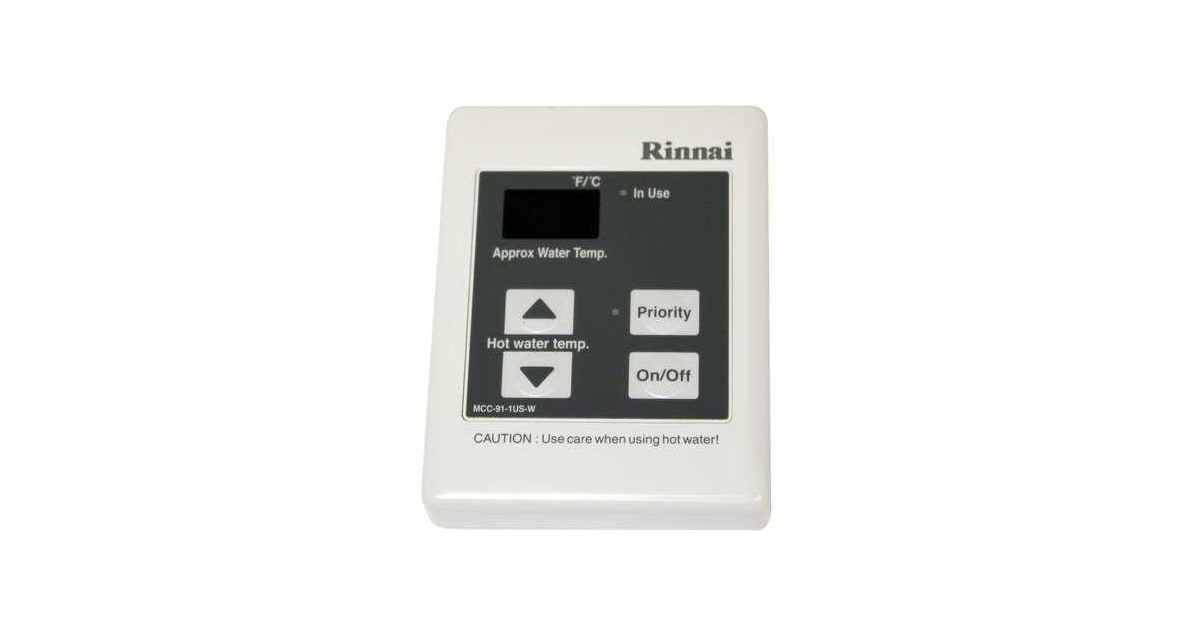 Rinnai MCC-91-2W Commercial Remote 98° to 160° Temperature | Build.com