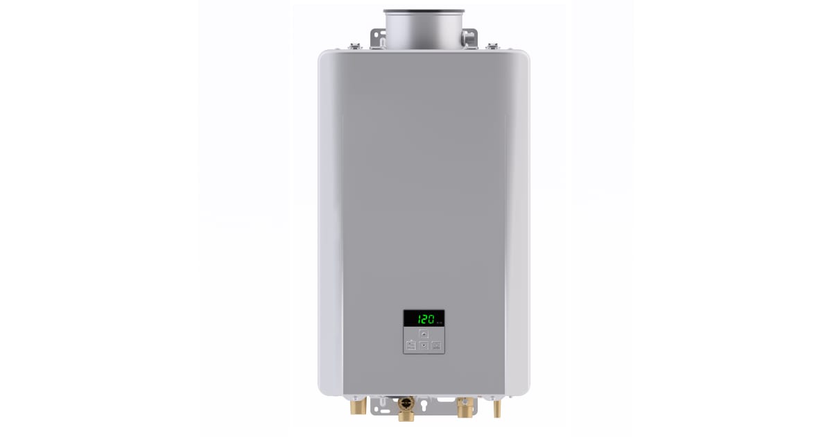 Rinnai RE160IN 6.6 GPM 160,000 BTU 120 Volt Natural Gas Tankless