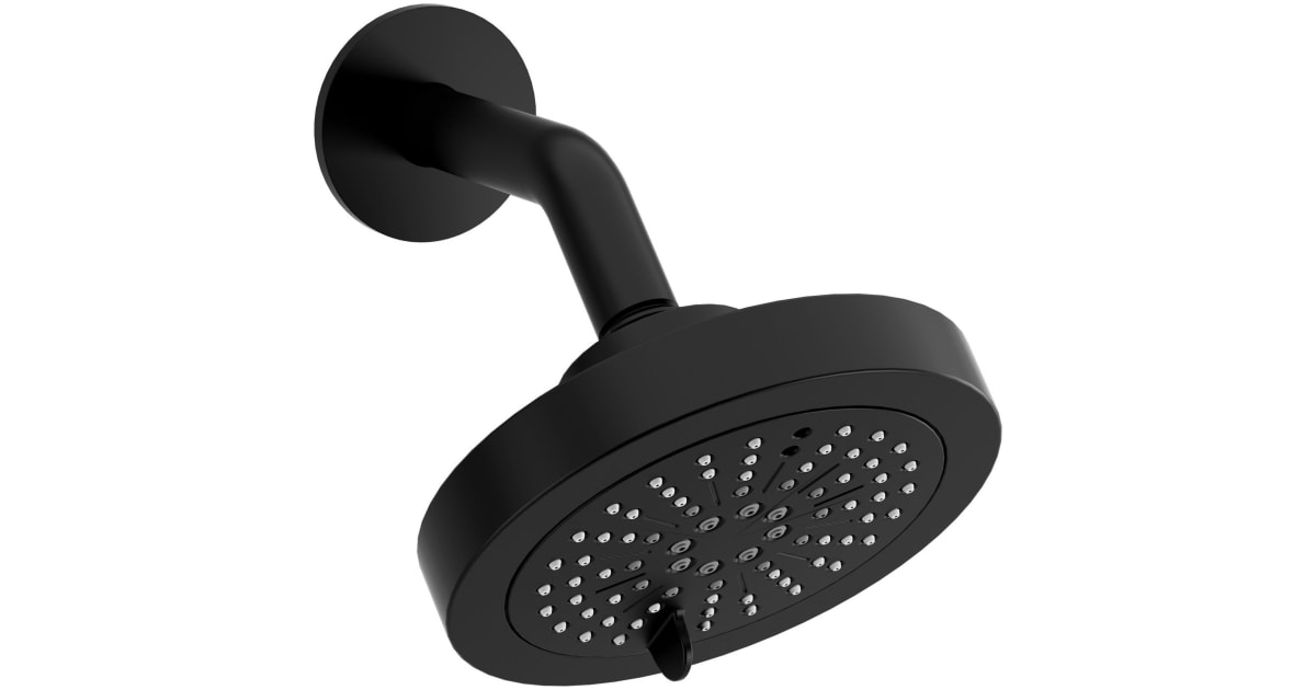 Riobel 366BKWS 1.75 GPM Multi Function Rain Shower Head
