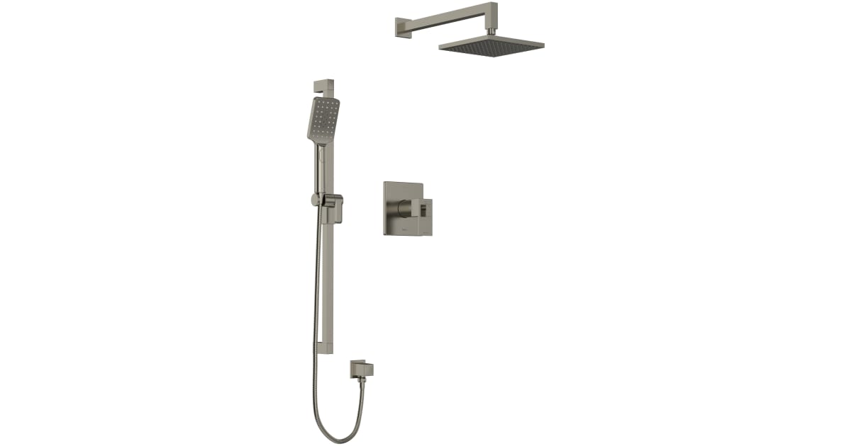 Riobel R23 Kubik 2-WS Kubik Shower System with Combined Thermostatic ...
