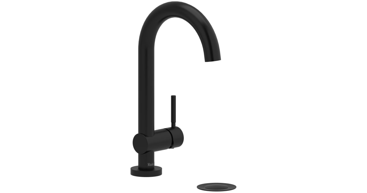 Riobel RU01BK Riu 1.2 GPM Single Hole Bathroom Faucet