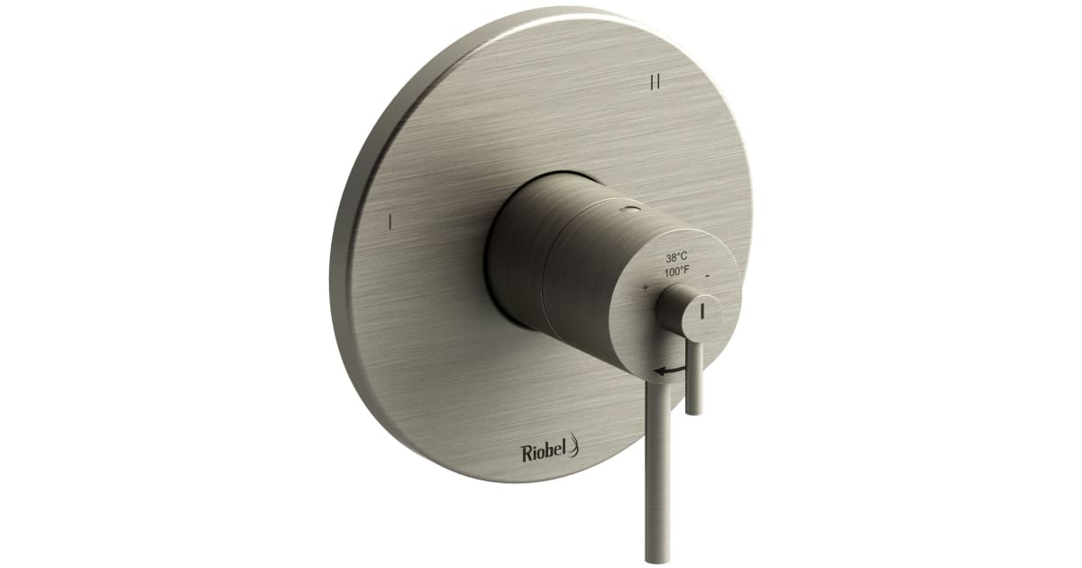 Riobel TCSTM47BN CS Three Function Thermostatic Valve Trim