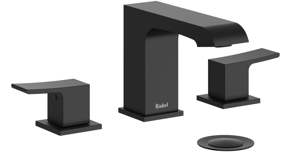 Riobel ZO08BK Zendo 1.2 GPM Widespread Bathroom Faucet | Build.com