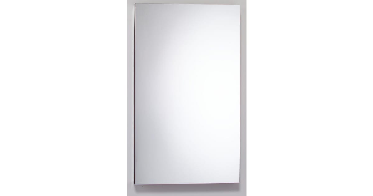 Robern PLM1630W 15 1/4" Reversible Hinged Single Door