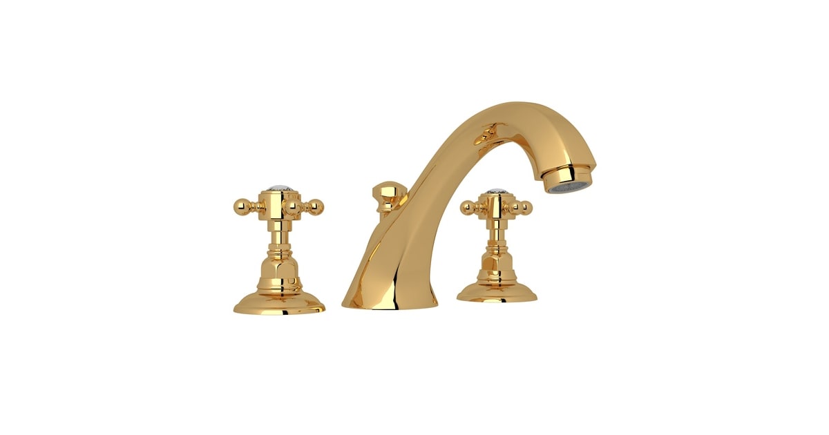 Rohl A1884XCIB Country Bath Tub Filler Faucet with Swarovski Crystal ...