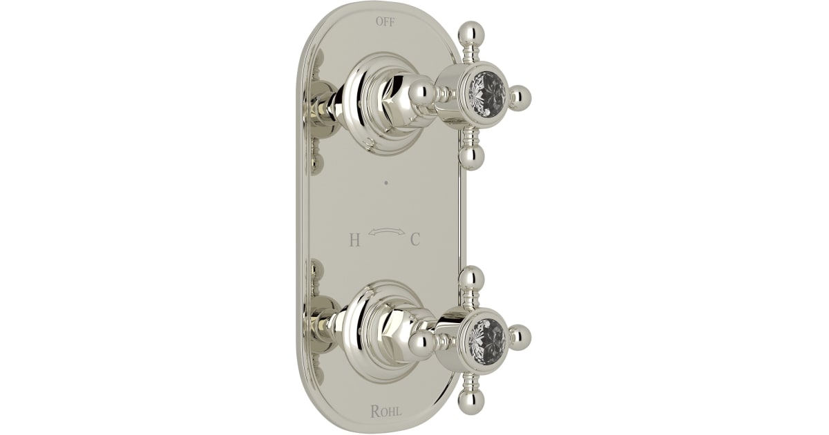 ROHL DISCONTINUED-Thermostatic Shower Package - Italian Brass with Metal  Lever Handle