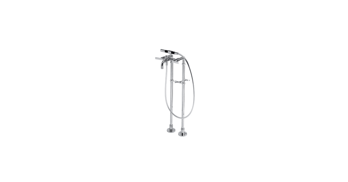 Rohl BA420L-APC Modern Floor Mounted Tub Filler with Floor Legs, Hand ...