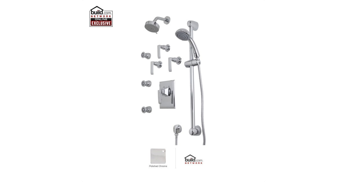 Rohl CAKIT46LMAPC Caswell Shower System with Multi