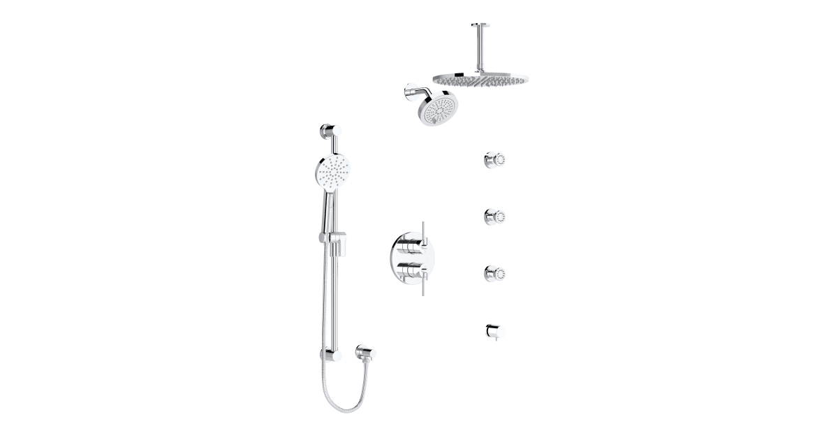 Rohl GSGS83CKIT GS Shower System with Shower Head, Hand