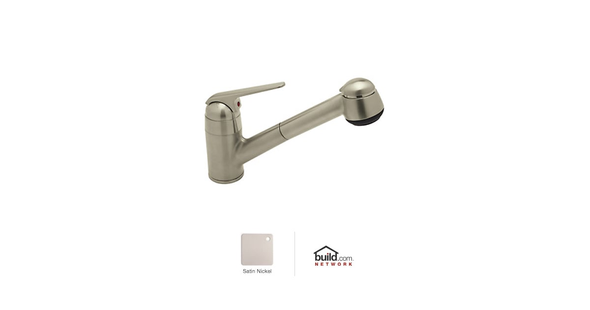Rohl R3810STN De Lux Kitchen Faucet with Pull Out Spray