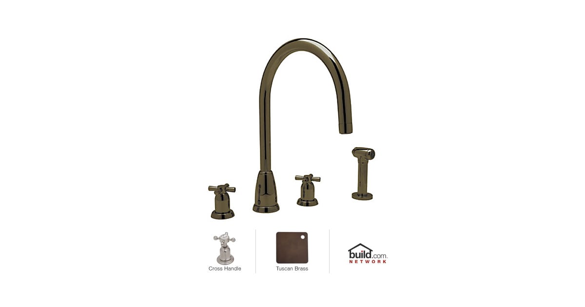 Rohl U.4890XEB2 Perrin and Rowe Widespread Kitchen