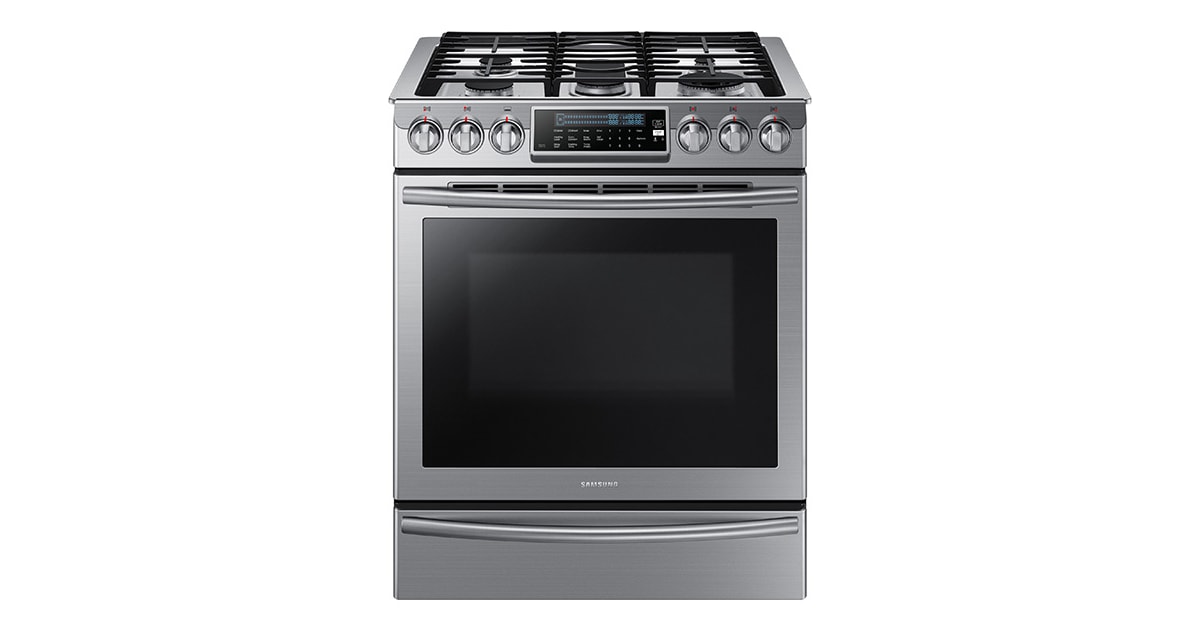 Samsung NX58H9500WS 30 Inch Wide 5.8 Cu. Ft. SlideIn Gas