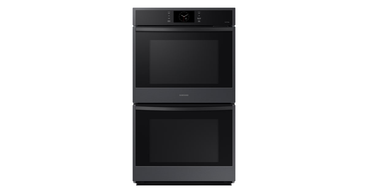 Samsung NV51CG600DMT 30 Inch Double Electric Smart Wall Oven with 10.2 cu.  ft. Dual Convection Oven, Self+Steam Clean, Air Fry, Steam Cook, Air Sous  Vide, Sabbath, and Gliding Rack: Matte Black Steel