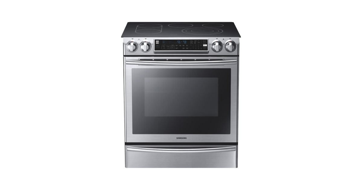 Samsung NE58F9710WS SlideIn Electric Range with Flex Duo