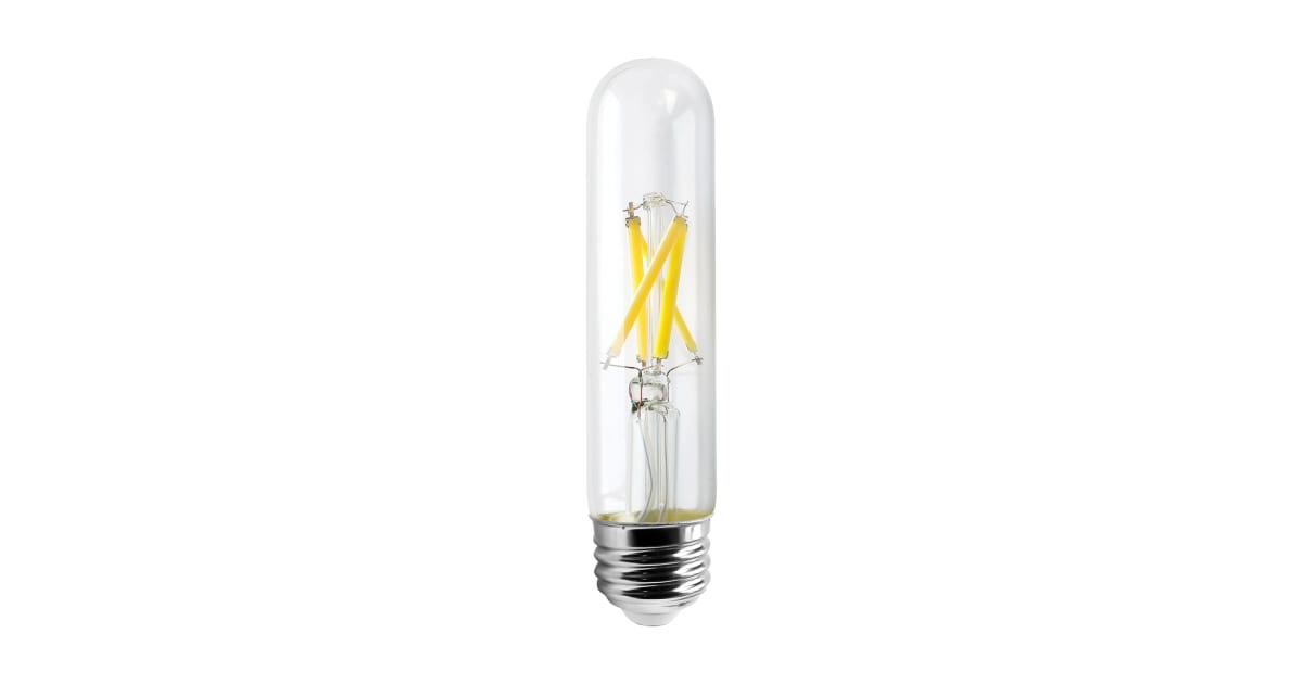 S11380 Tubular Style Antique Filament LED Light Bulb Satco 11380-8T9/LED/927/CL/120V 