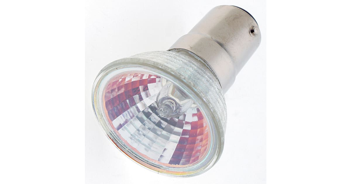 Satco Lighting S1955 Single 35 Watt Dimmable MR11 BA15D Halogen Bulb ...