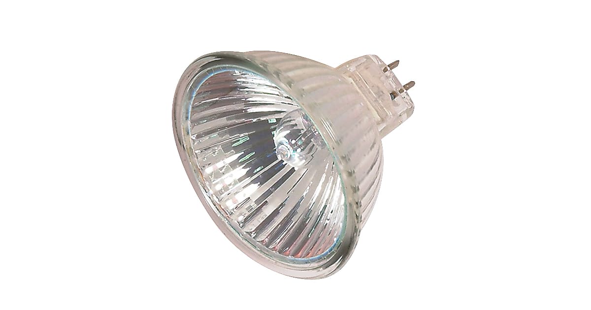 Satco Lighting S2633 Single 20 Watt Dimmable MR16 Bi Pin Halogen Bulb ...